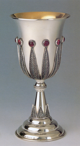 traditional Yemenite filigree Kiddush cup